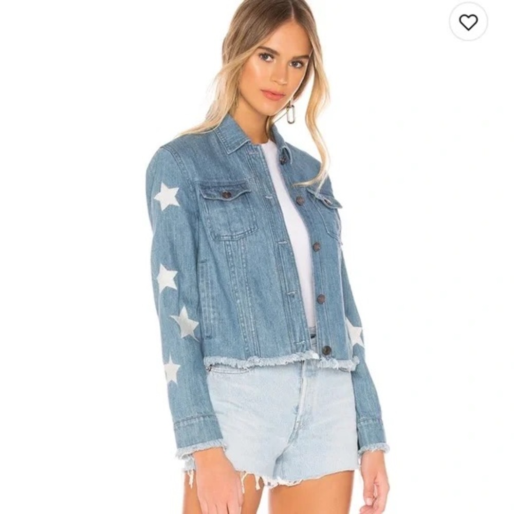 Cupcakes & Cashmere Soft Blue Denim Jacket